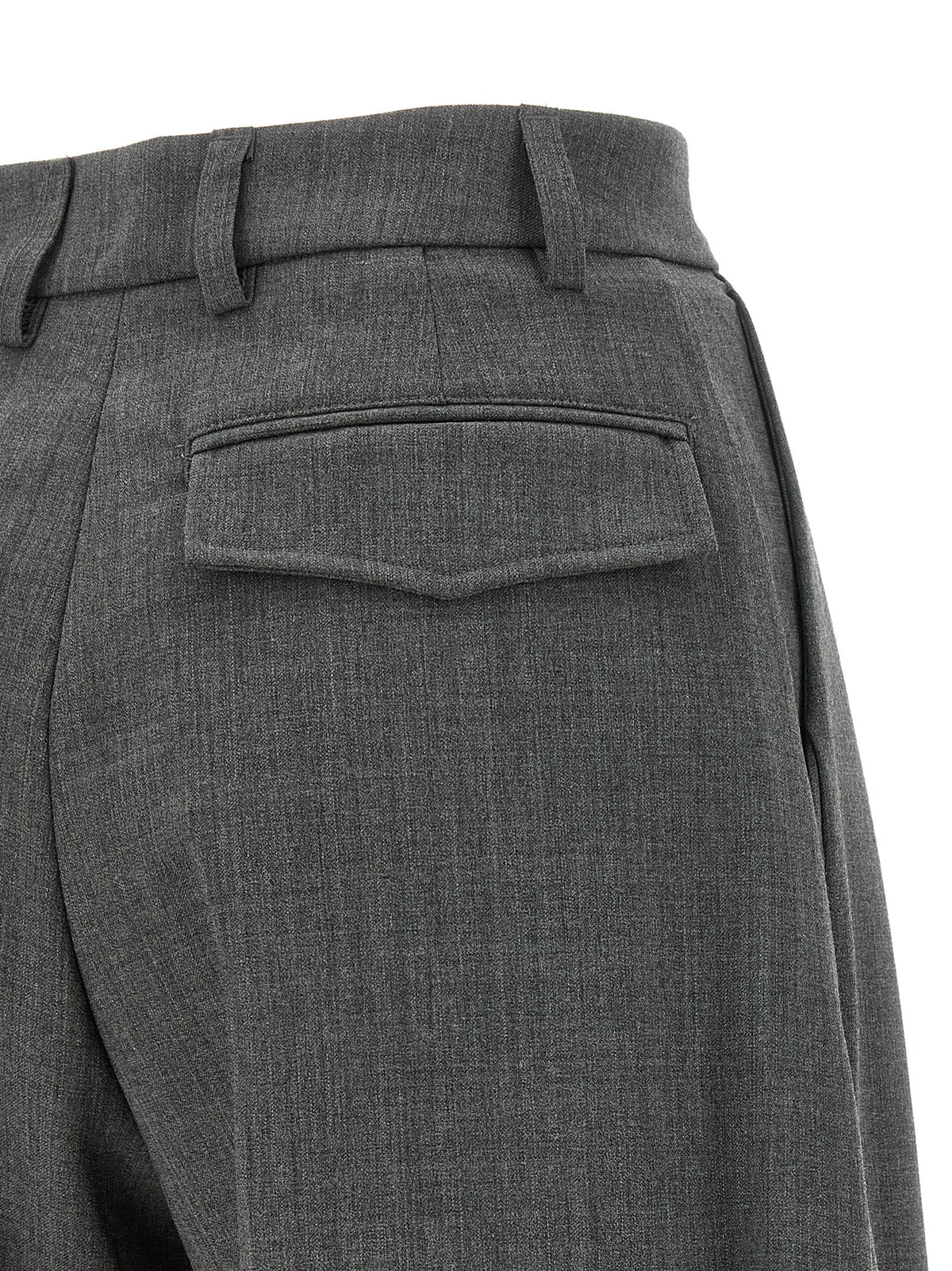THELATEST Graue Polyester-Anzughose