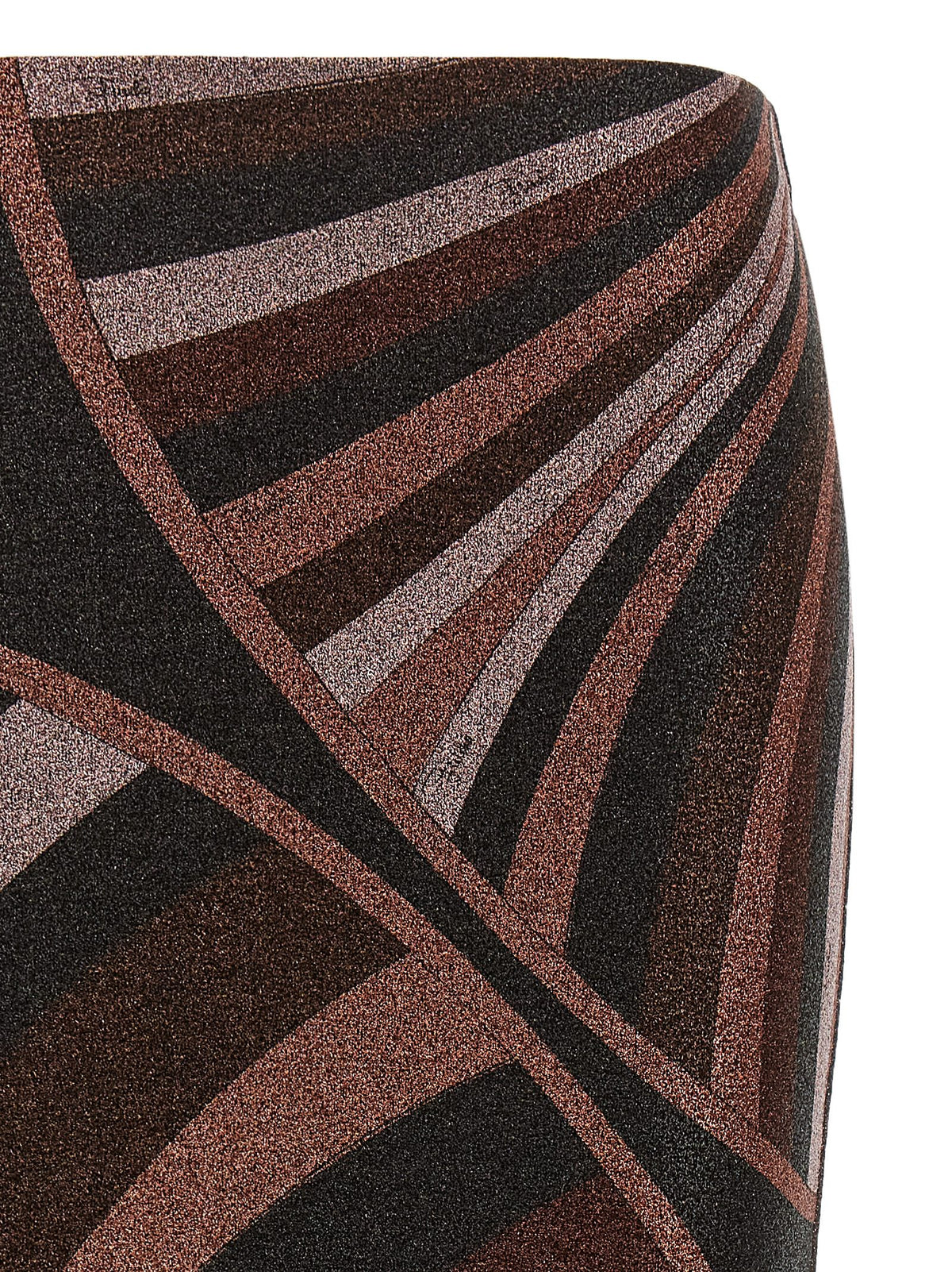 Emilio Pucci Midi-Rock aus Bordeaux-Polyamid