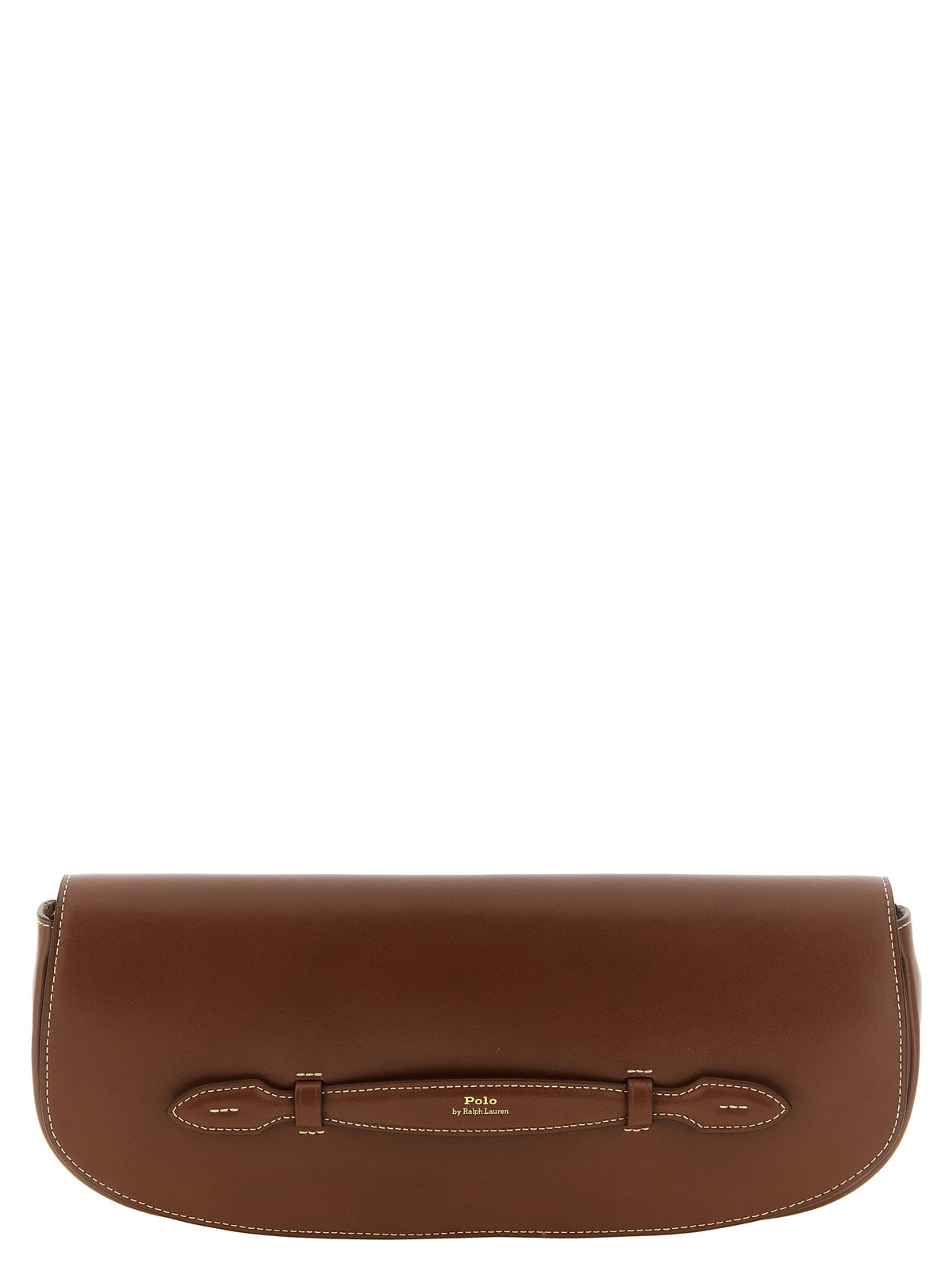Polo Ralph Lauren Braune Clutch aus Rindsleder