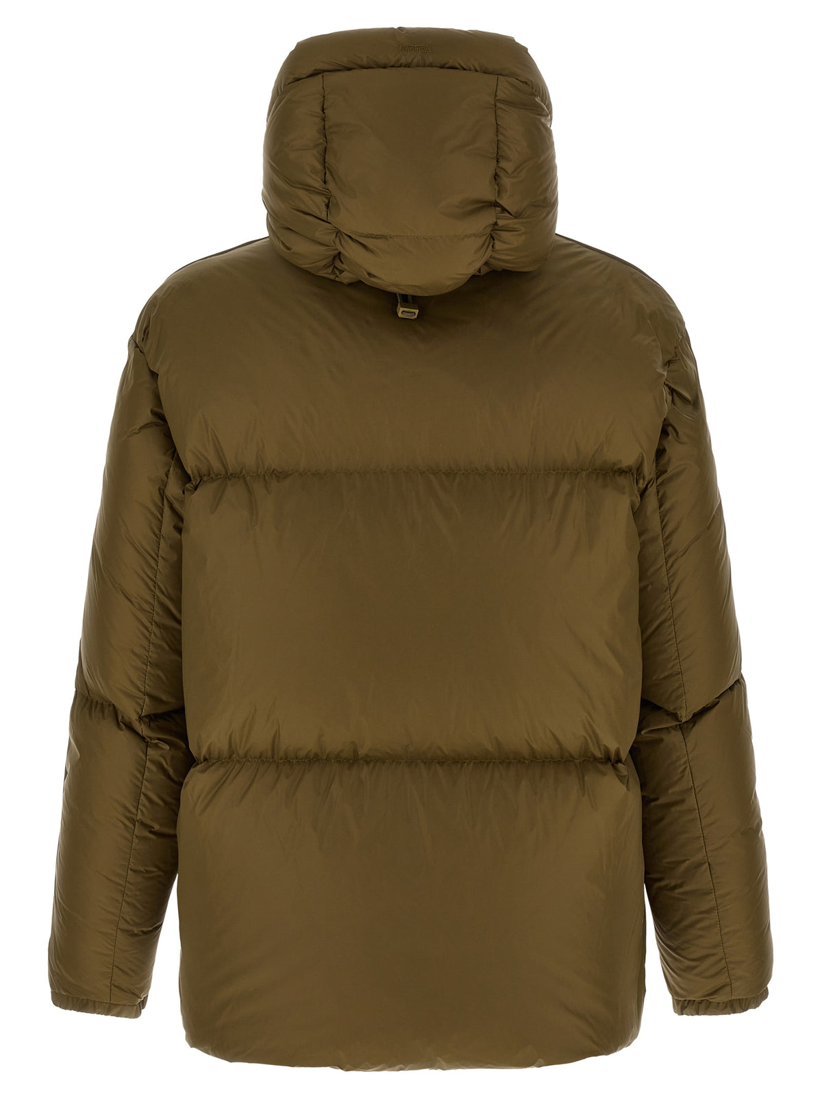 LAMINAR Zweifarbige Polyamid-Steppjacke in voller Länge