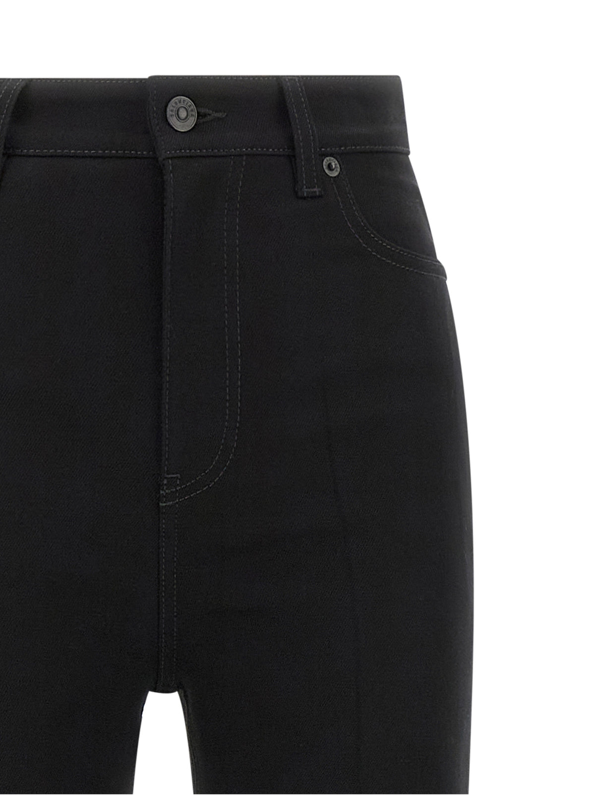 Balenciaga Schwarze High-Waist-Jeans aus Elasthan