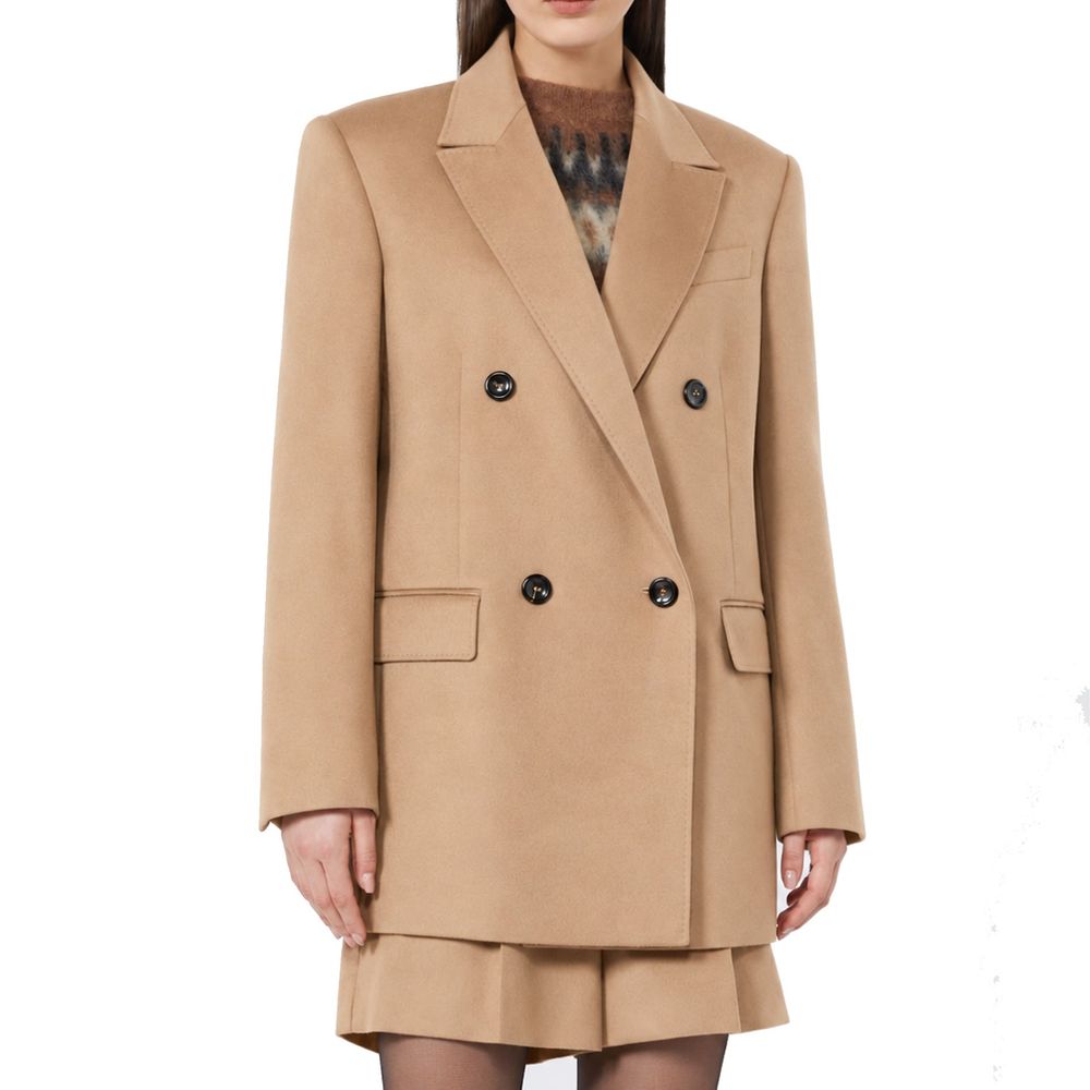 Max Mara Brauner Blazer aus reiner Schurwolle