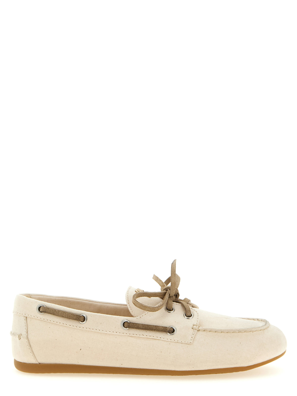 Miu Miu Beige Baumwoll-Slipper