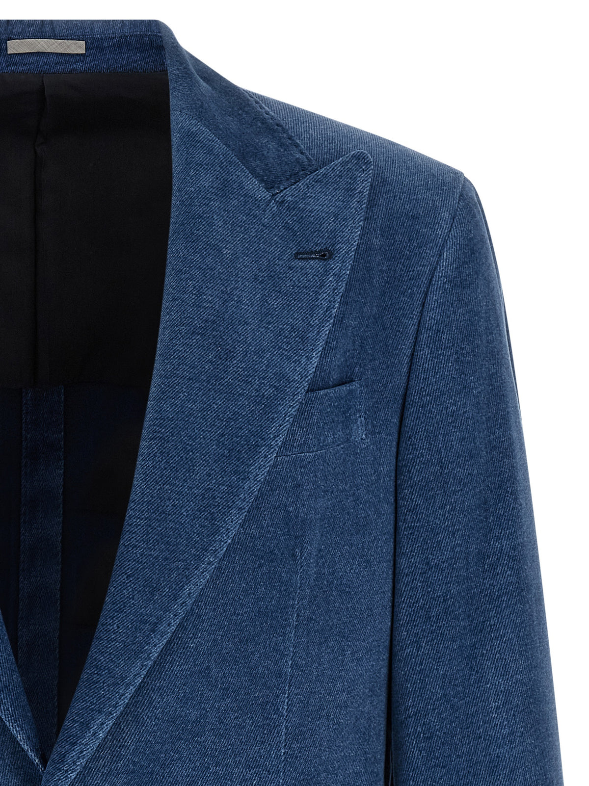 Brunello Cucinelli Blauer Baumwollblazer