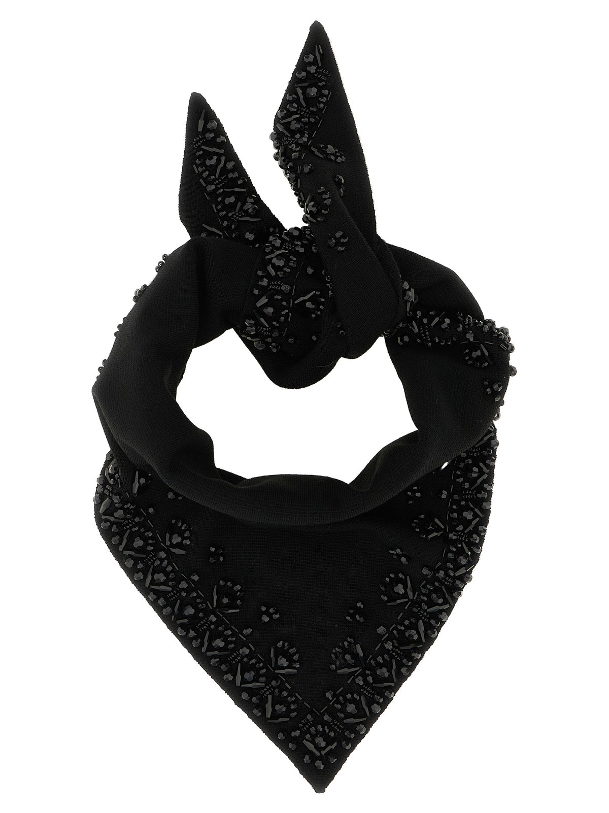 P.A.R.O.S.H. Schwarzer Woll-Foulard