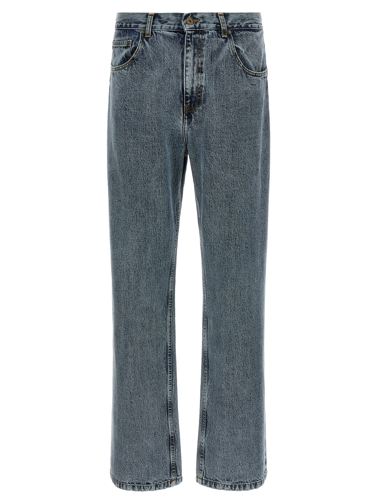 SECOND/LAYER Graue Jeans aus Baumwolle im Relaxed Fit