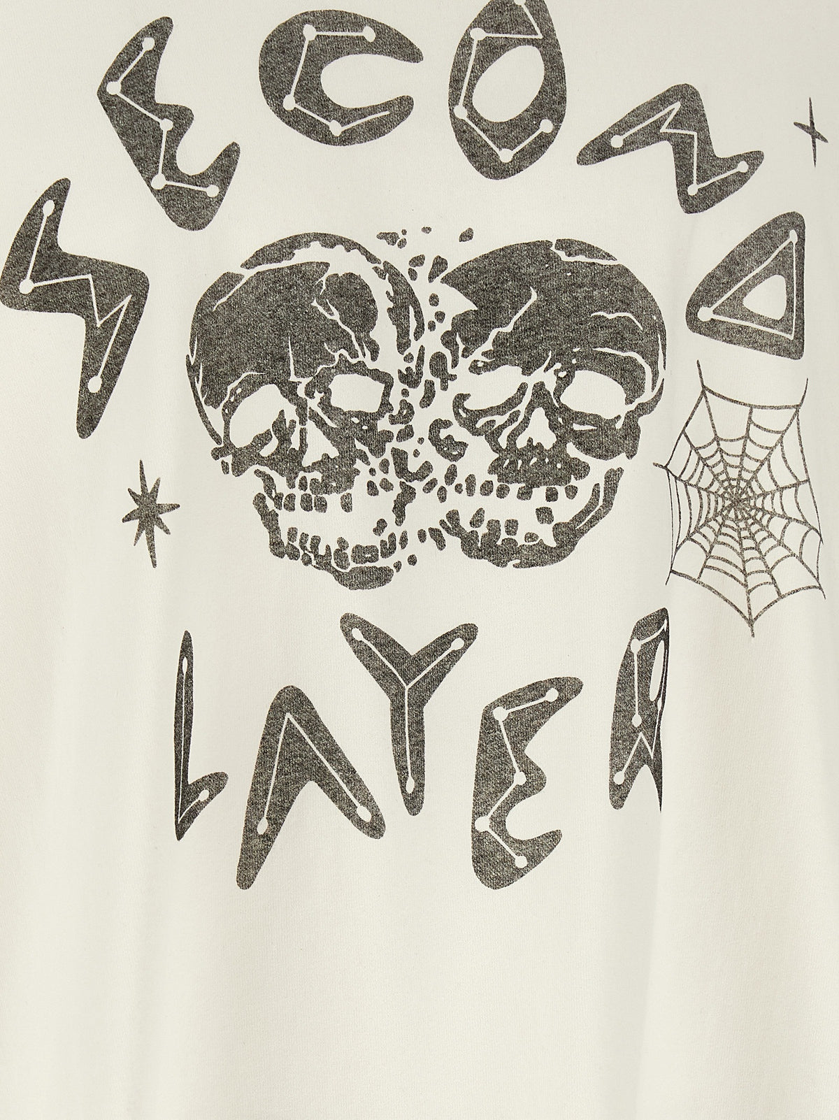 SECOND/LAYER Weißes Baumwoll-T-Shirt
