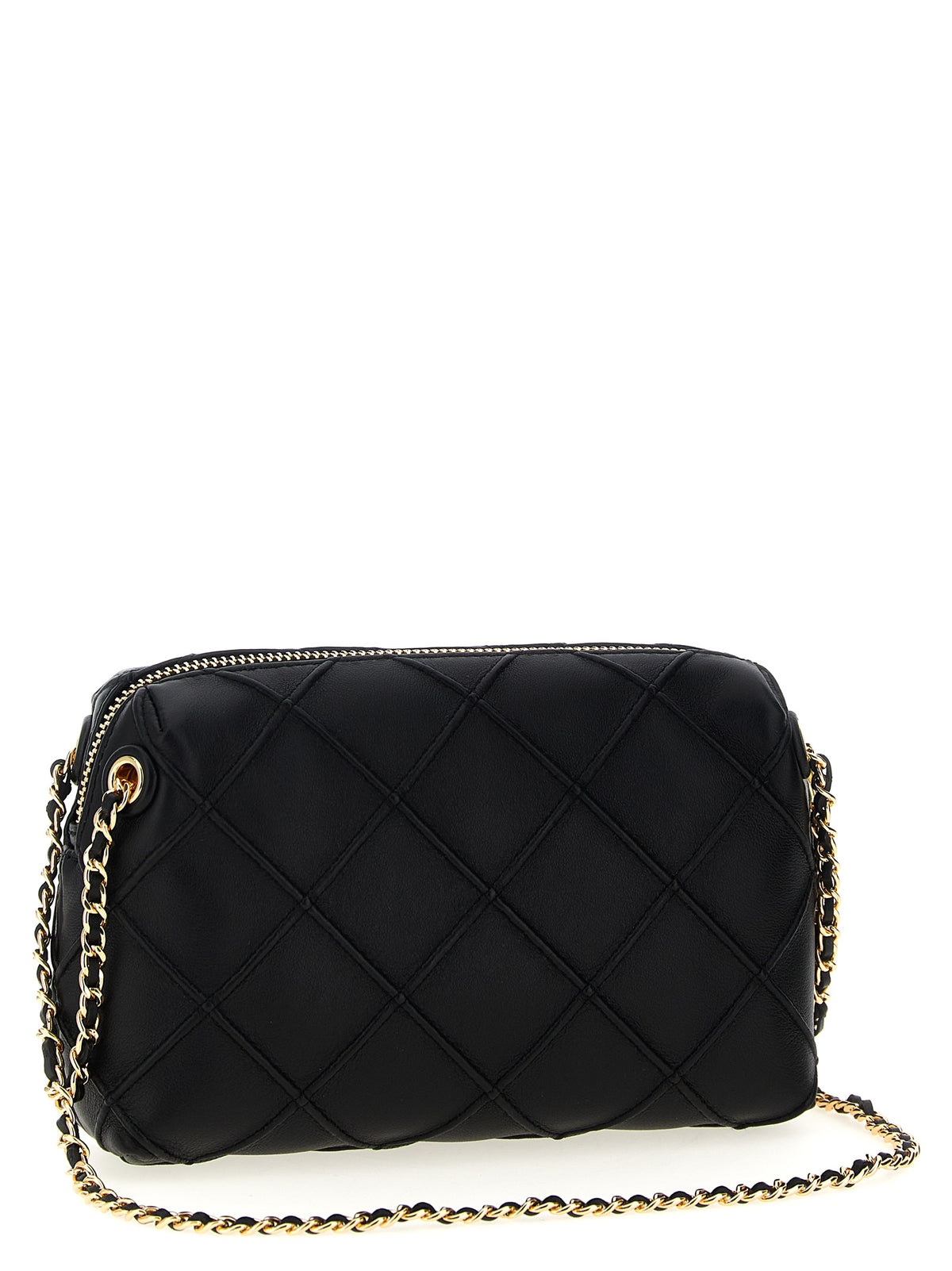 Tory Burch Schwarze Umhängetasche aus Lammleder