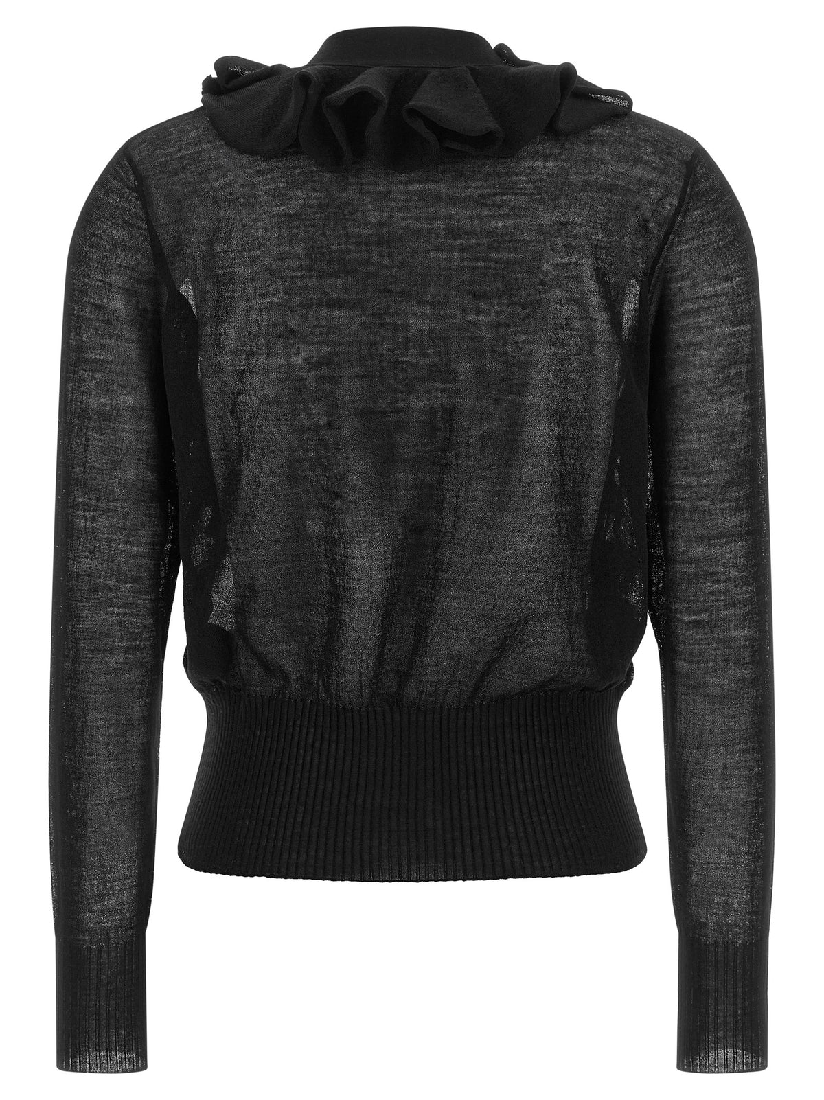 NUDE Schwarzer Wollcardigan