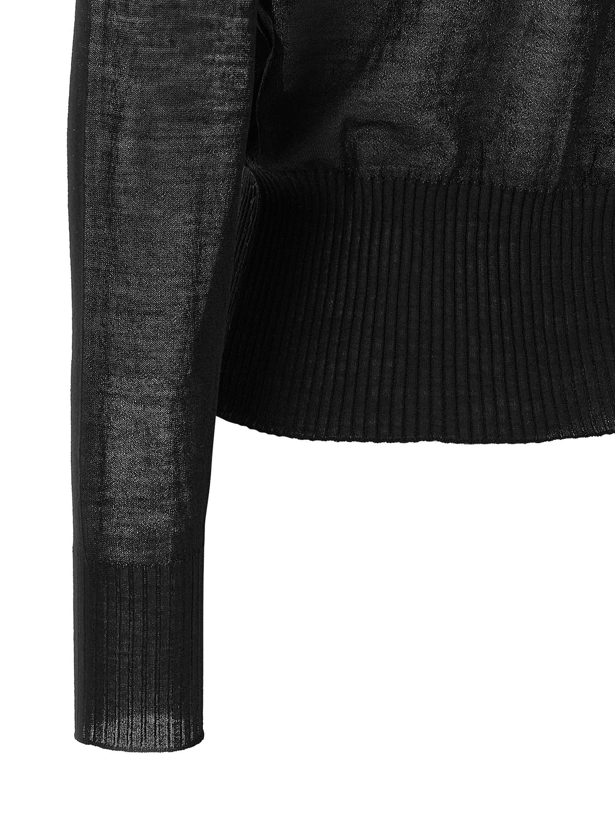 NUDE Schwarzer Wollcardigan