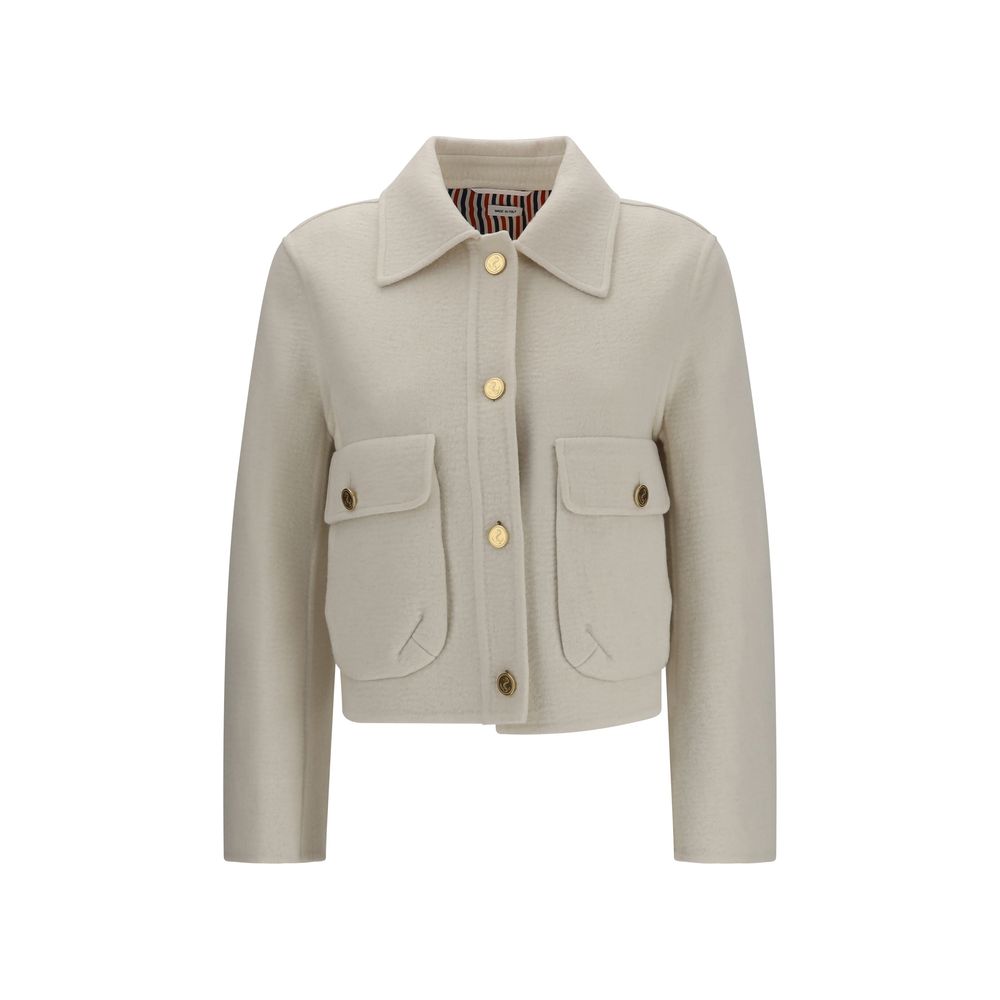Thom Browne Beige Wolljacke Oves Aries