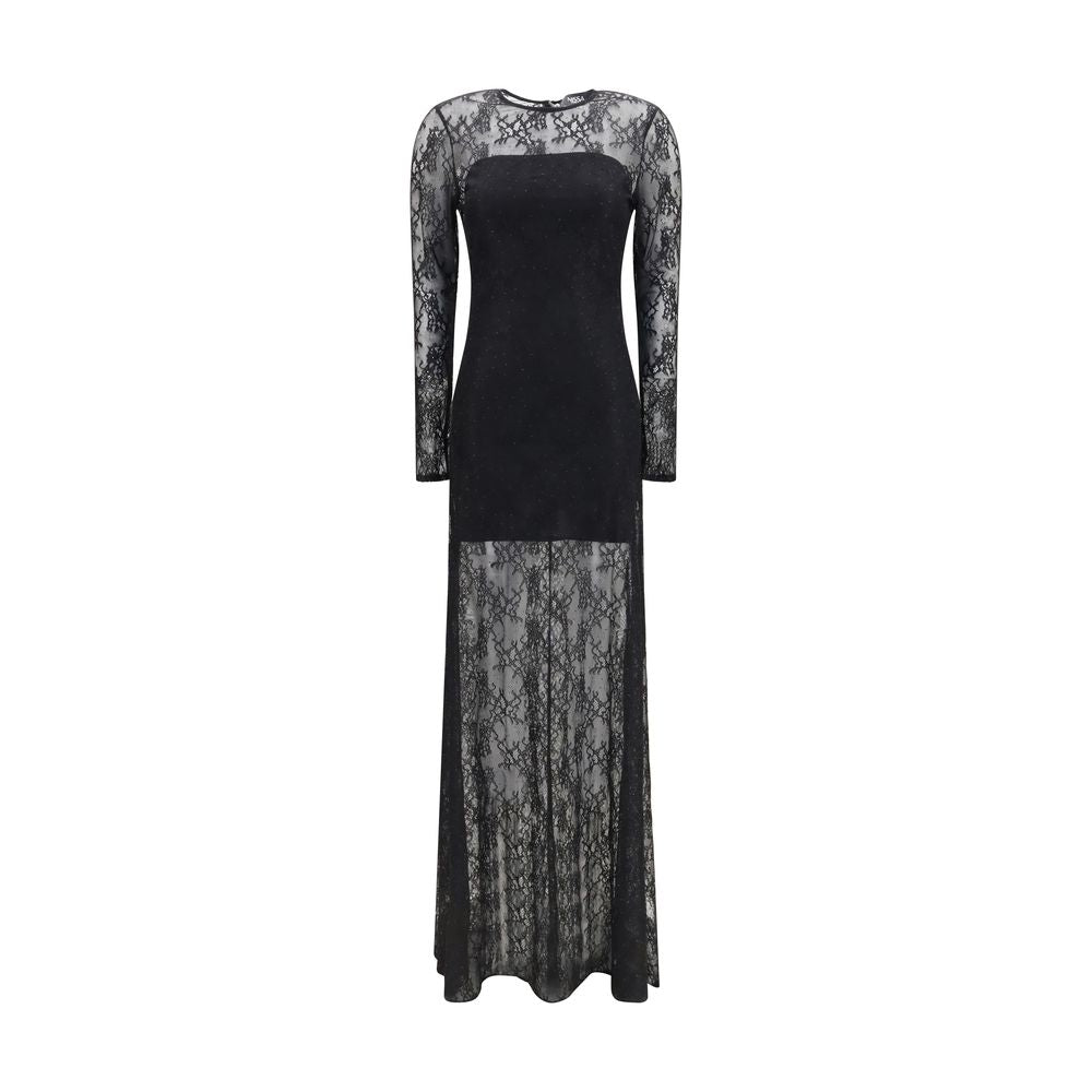 Nissa Schwarzes Cocktailkleid aus Polyester