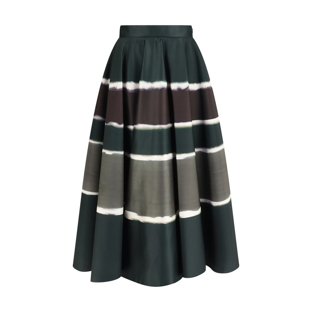 Sara Roka Mehrfarbiger Polyester-Maxirock