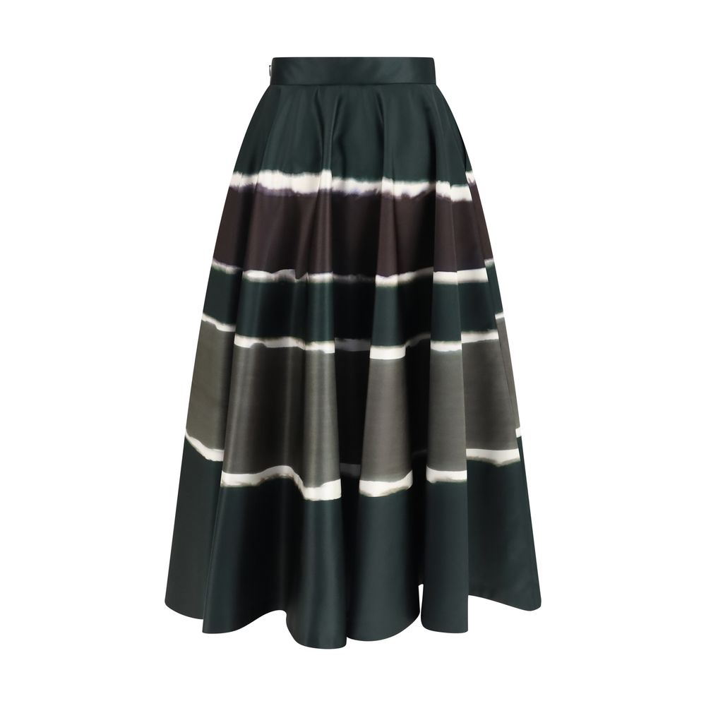 Sara Roka Mehrfarbiger Polyester-Maxirock
