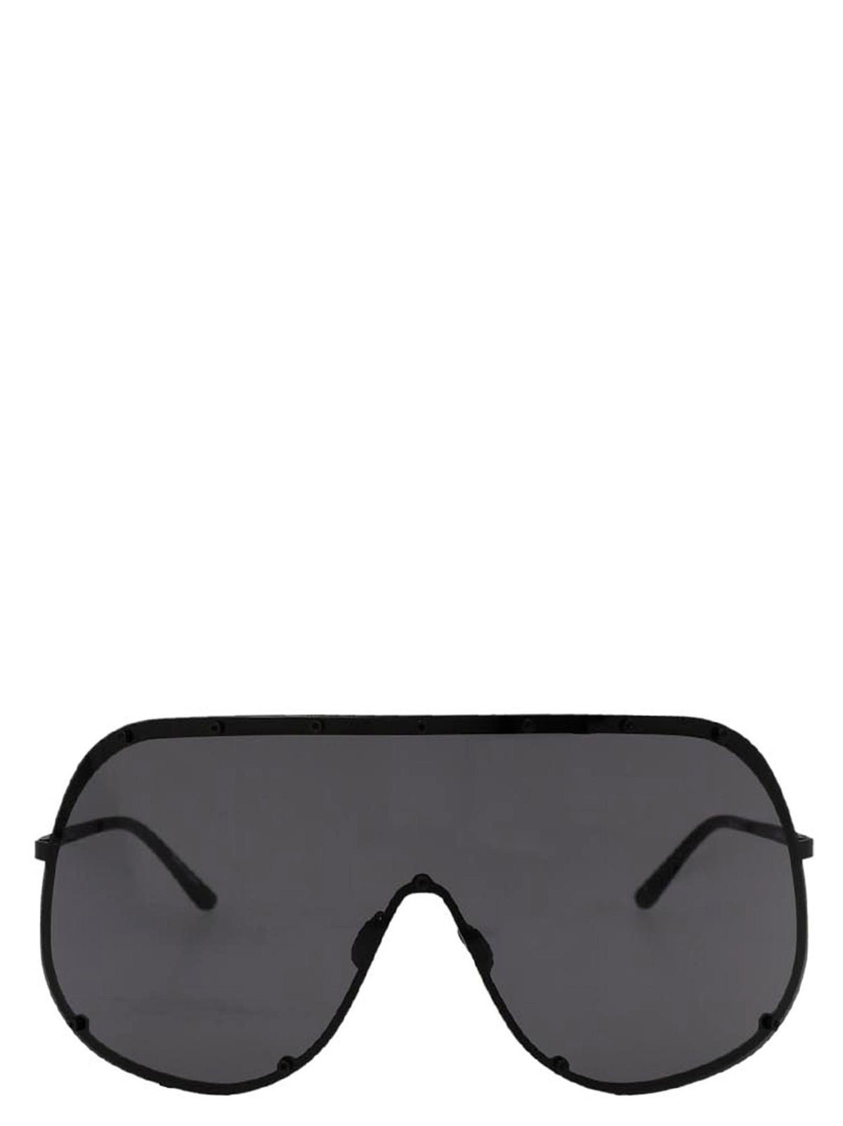 Rick Owens Sonnenbrille aus schwarzem Edelstahl
