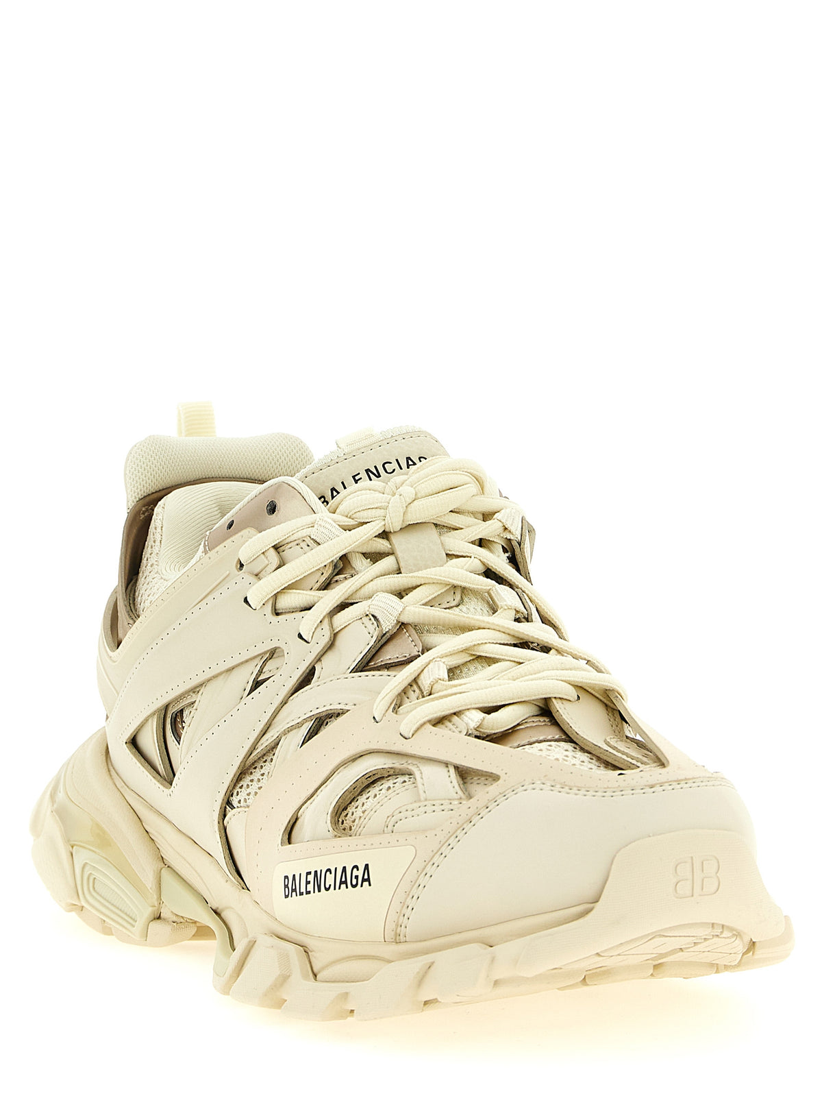 Balenciaga Beige Polyester Athletic Sneakers