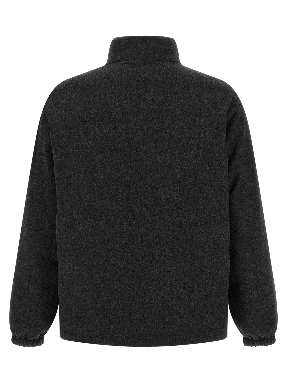 Jil Sander Grauer Wollmantel in voller Länge