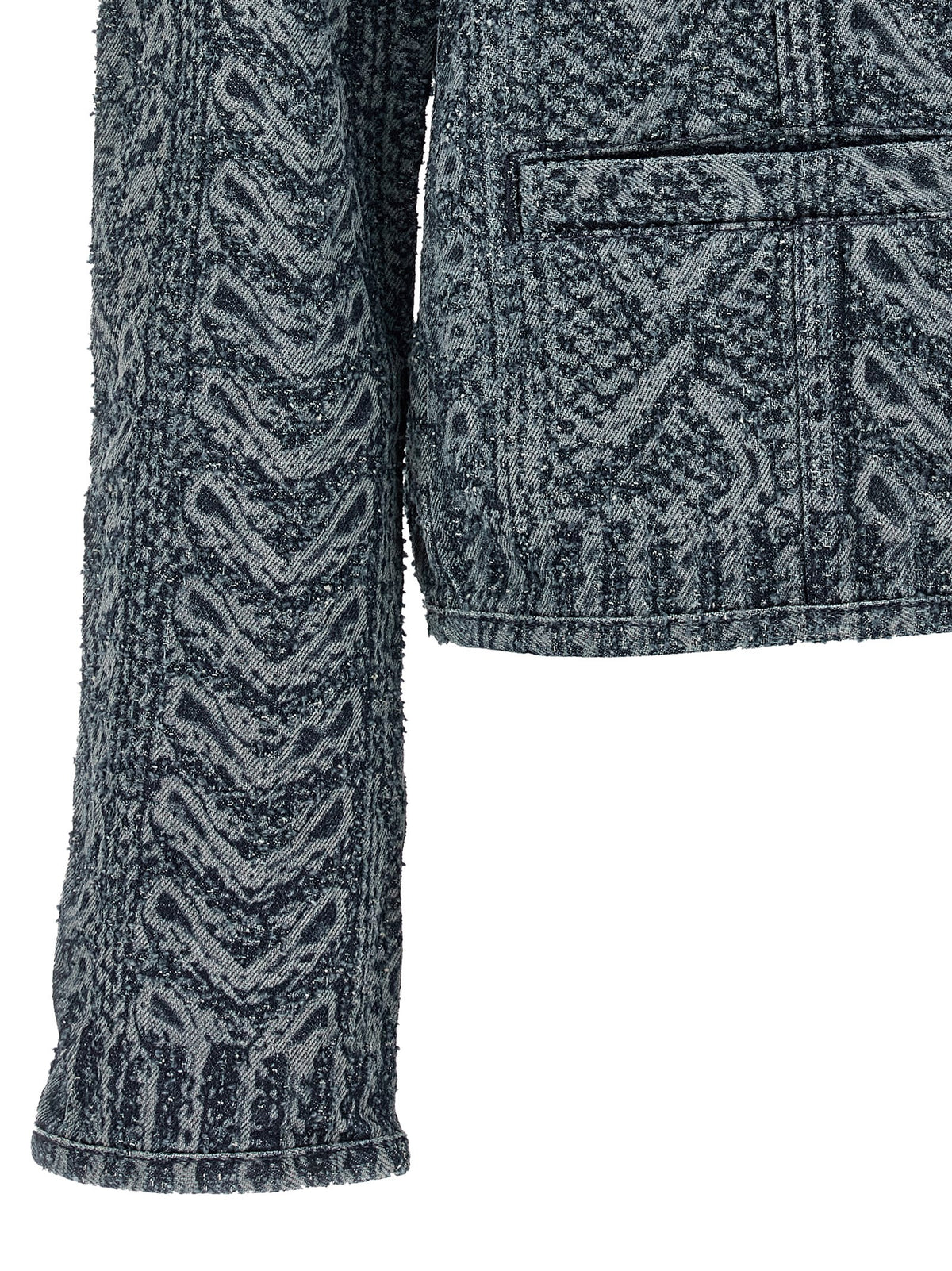 Diesel Blaue Jeansjacke aus Baumwolle