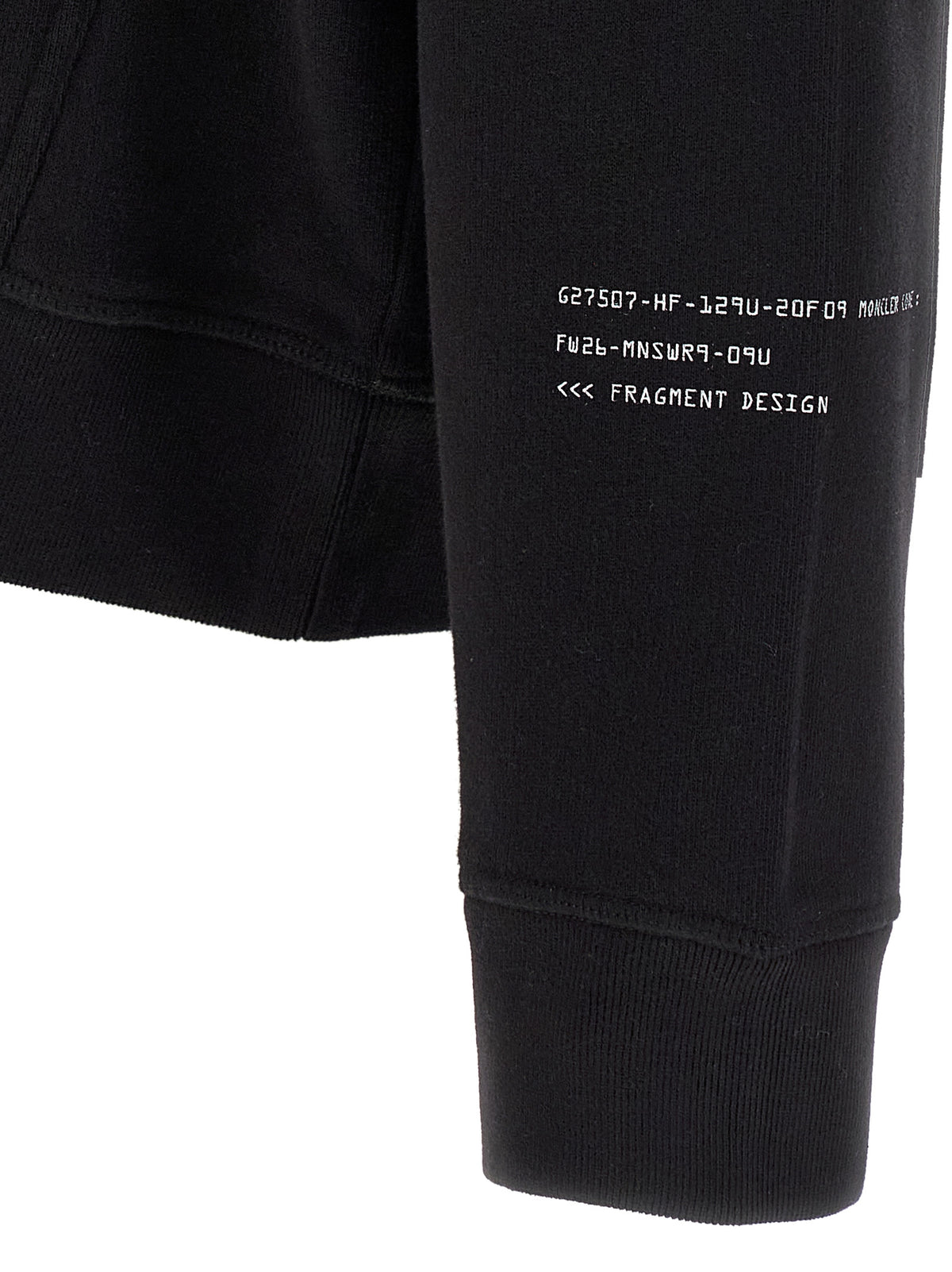 MONCLER GENIUS Schwarzer Baumwoll-Sweatshirt