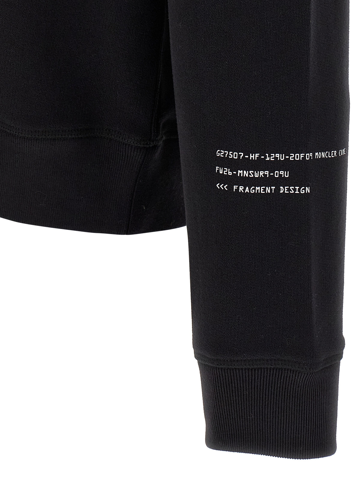 MONCLER GENIUS Schwarzer Baumwoll-Sweatshirt