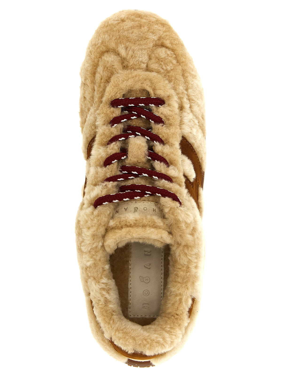Hogan Beige Ziegenleder Low-Top-Sneaker
