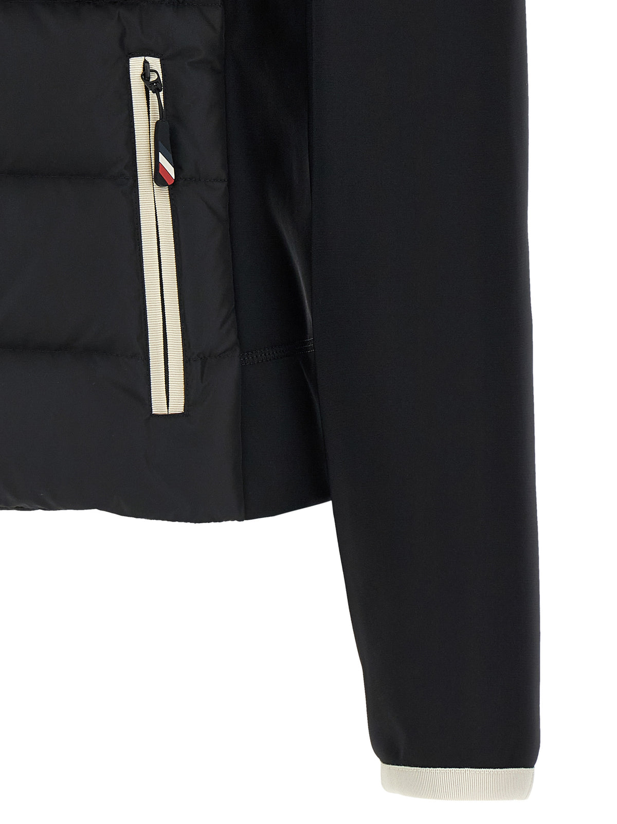 Moncler Grenoble Schwarzer Cardigan aus Polyamid
