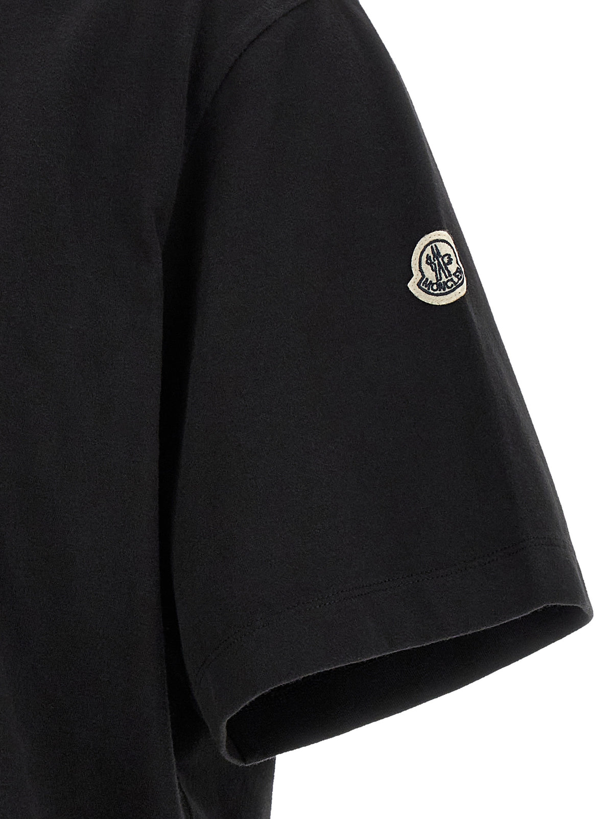 MONCLER GENIUS Schwarzes Baumwoll-T-Shirt