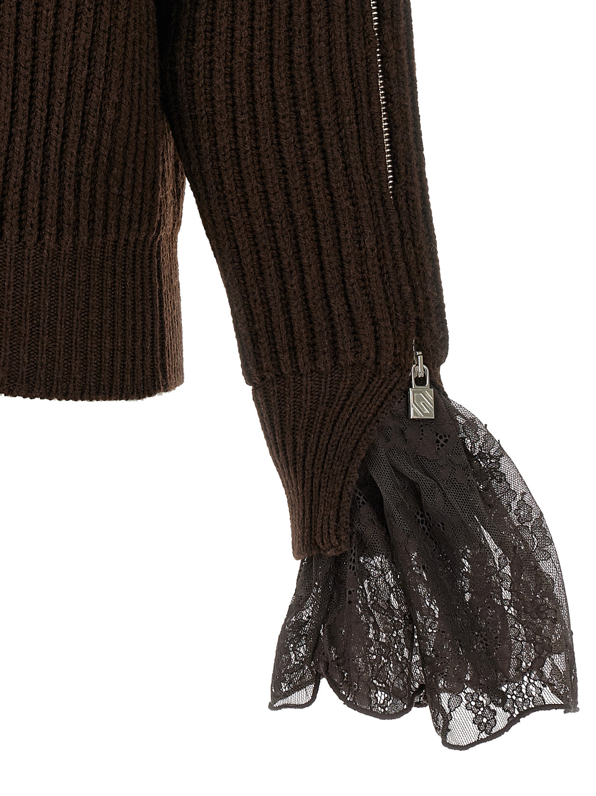 Giuseppe Di Morabito Brauner Cardigan aus reiner Schurwolle