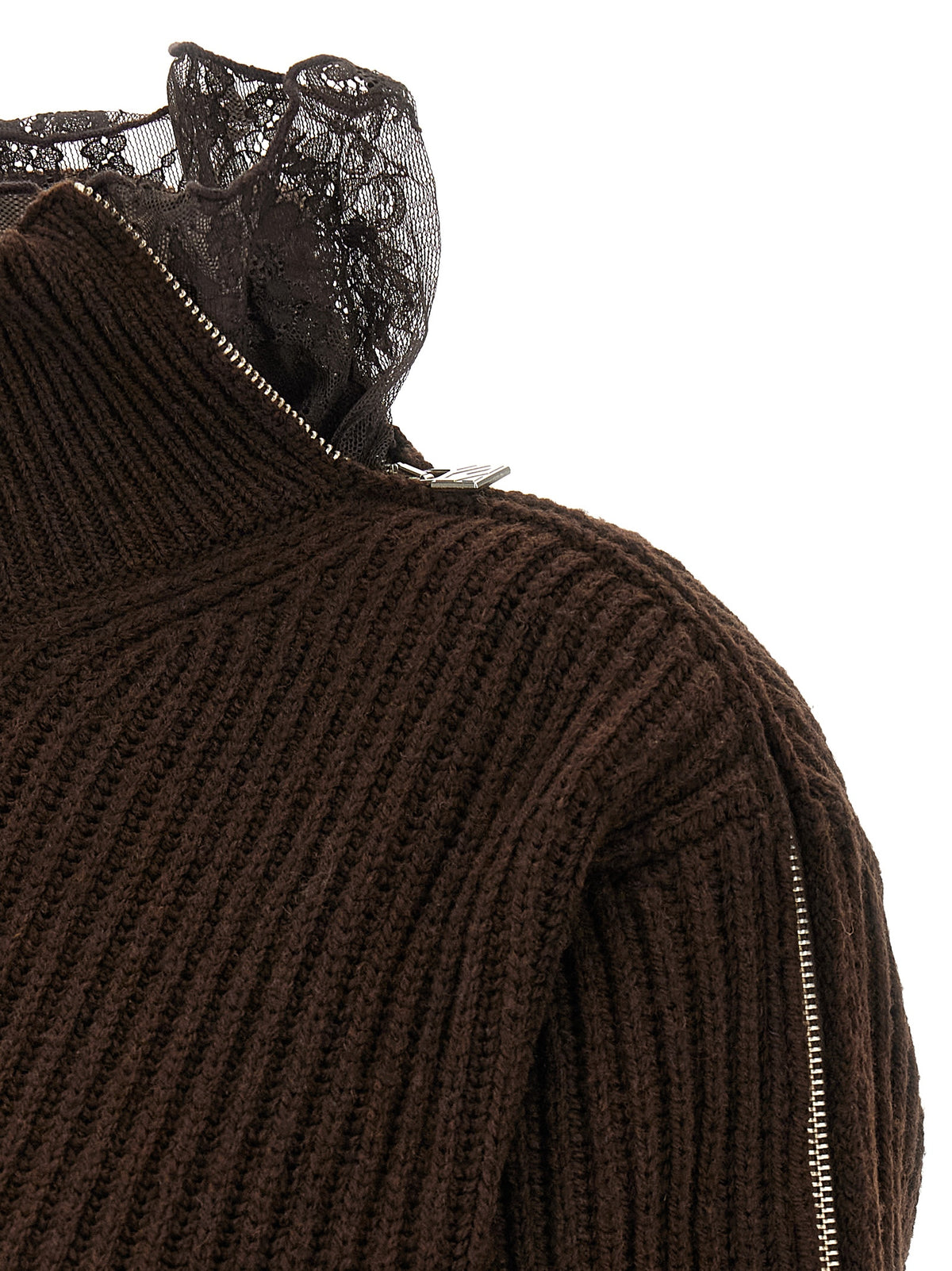 Giuseppe Di Morabito Brauner Cardigan aus reiner Schurwolle