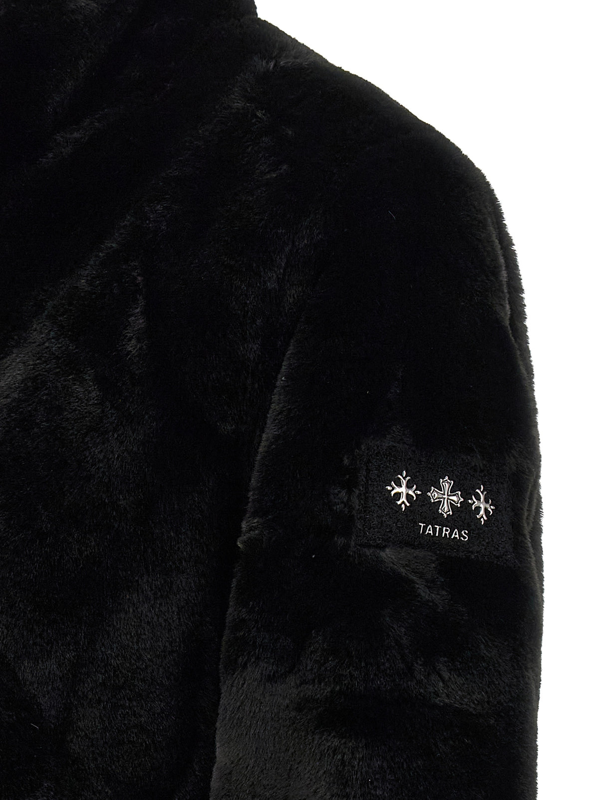 Tatras Schwarze Polyester-Jacke in voller Länge