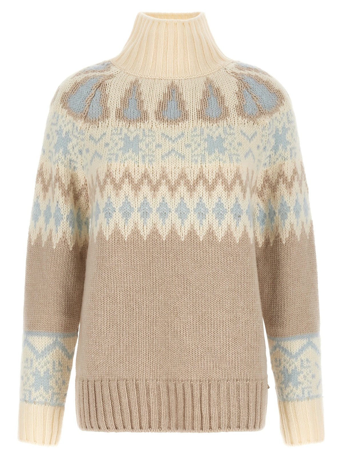 Herno Beige Wollstrickjacke