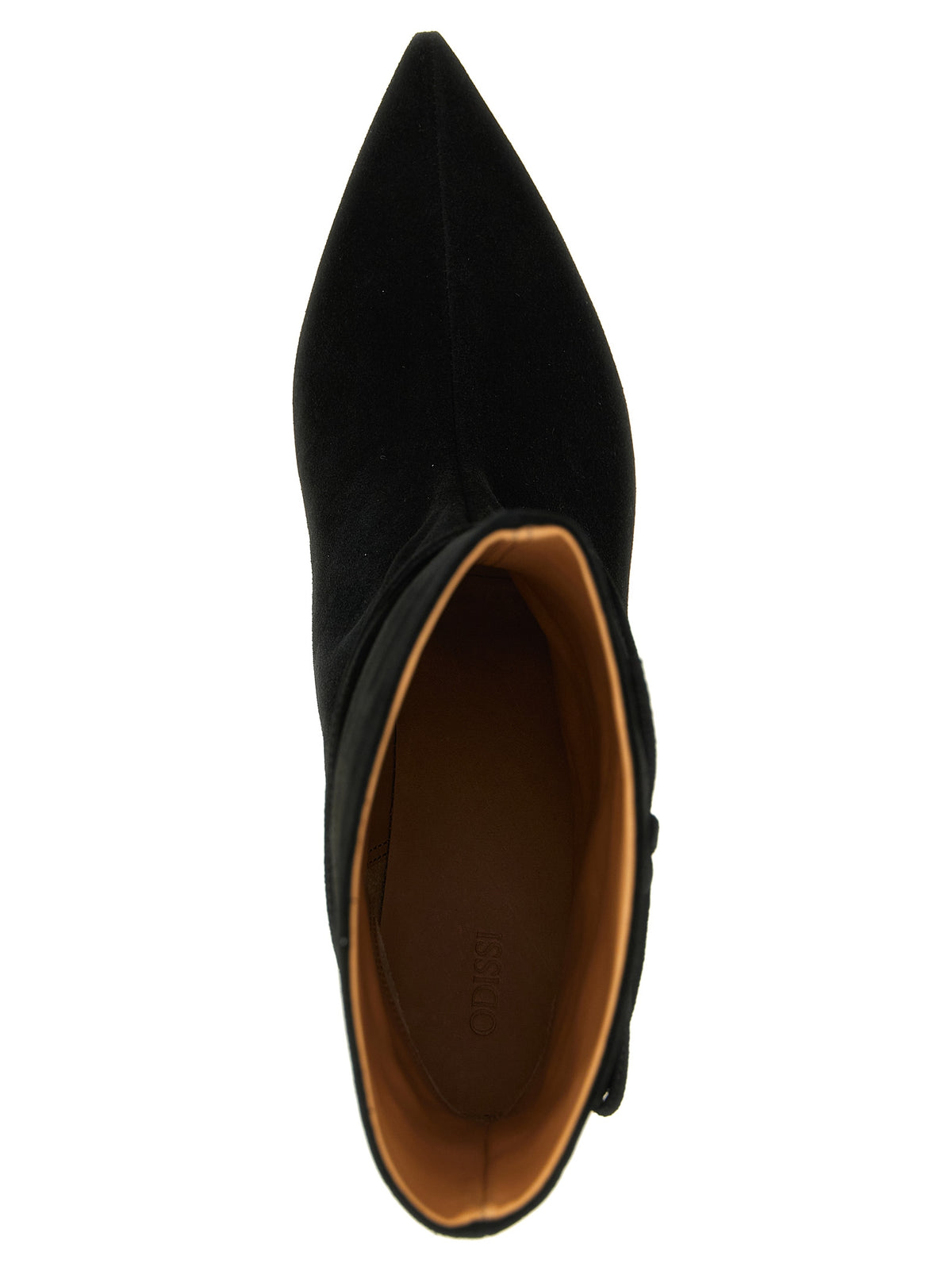 ODISSI Schwarze Stiefeletten aus Kalbsleder