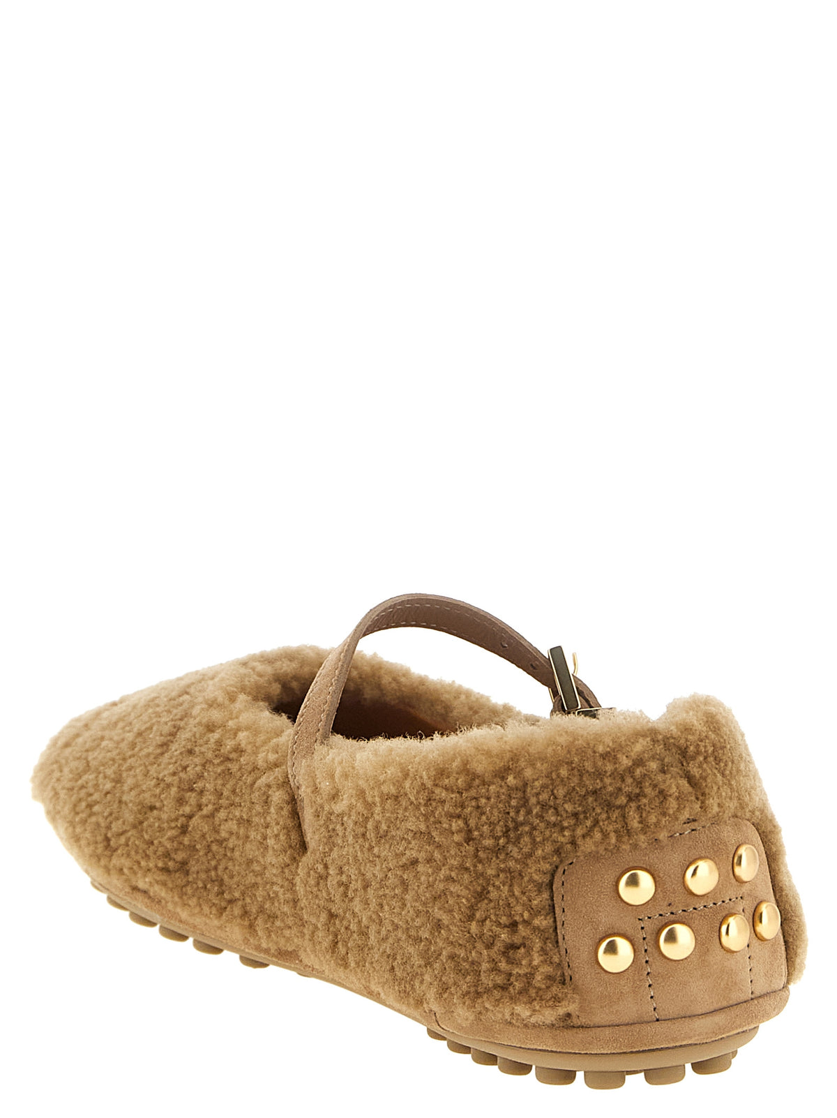 Tod's Beige Lammleder Ballerinas