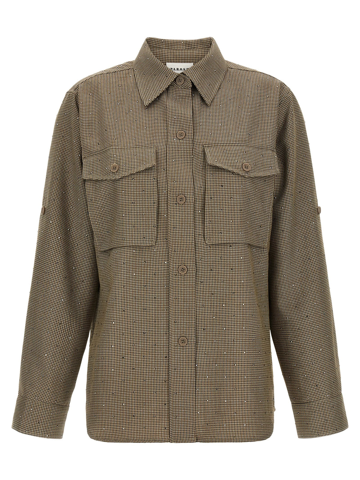 P.A.R.O.S.H. Braunes Hemd aus Polyester