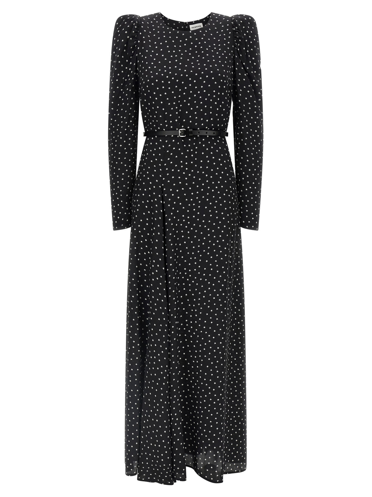 P.A.R.O.S.H. Schwarzes Seiden-Maxikleid