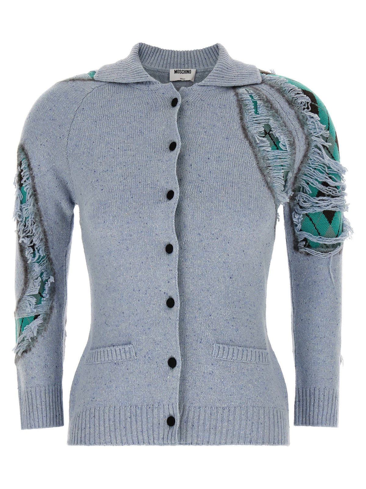 Moschino Blauer Wollcardigan