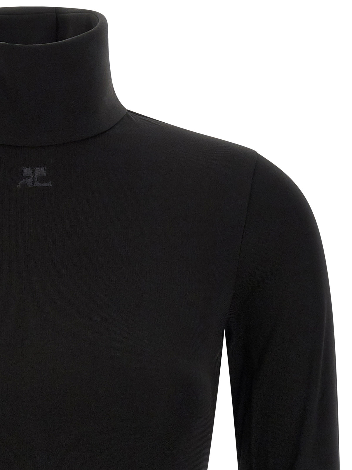Courrèges Schwarzer Body aus Viskose
