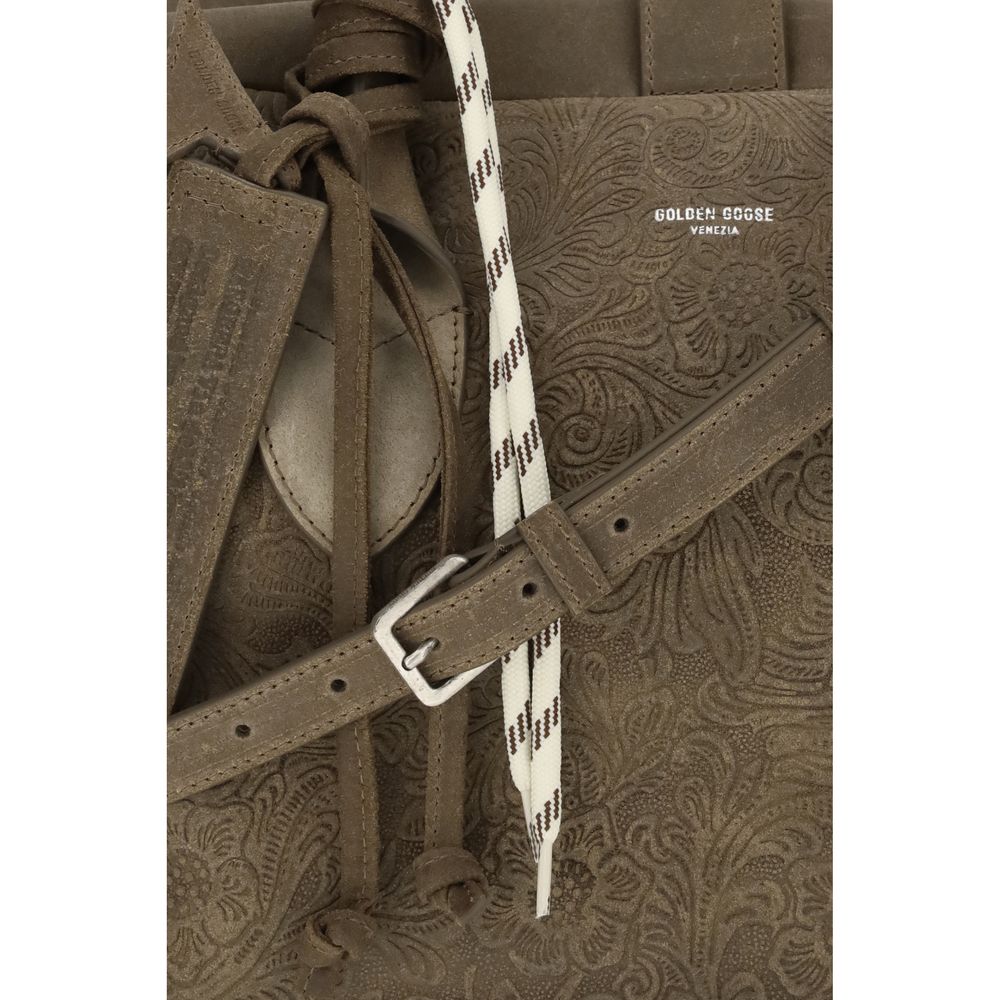 Golden Goose Braune Kalbsleder Bos Taurus Handtasche