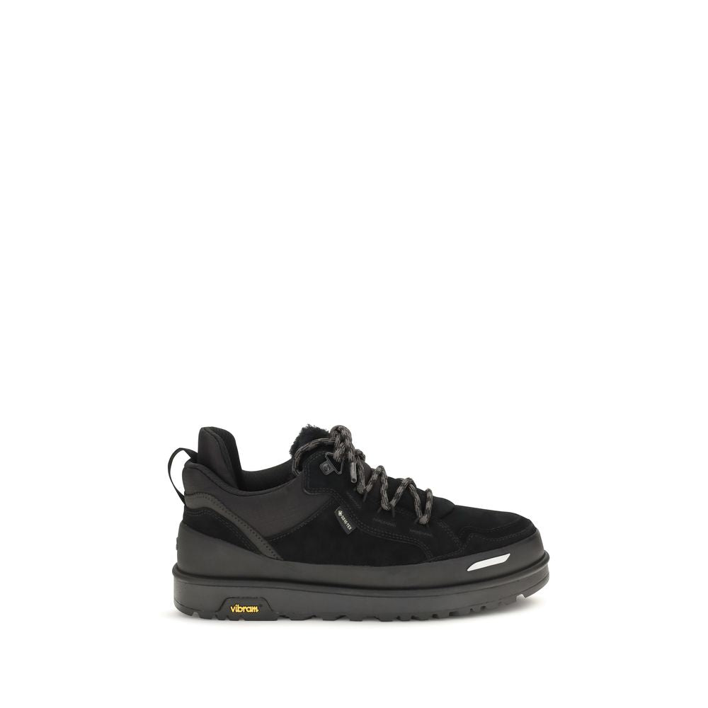 UGG Schwarze Bos Taurus Kalbsleder Sneaker
