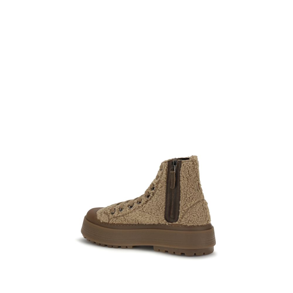 Casadei Braune Sportschuhe aus Polyester