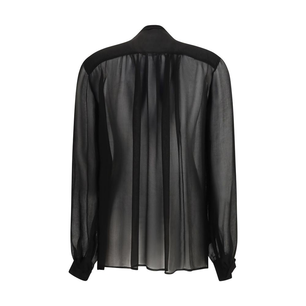 Lardini Schwarze Viskosebluse