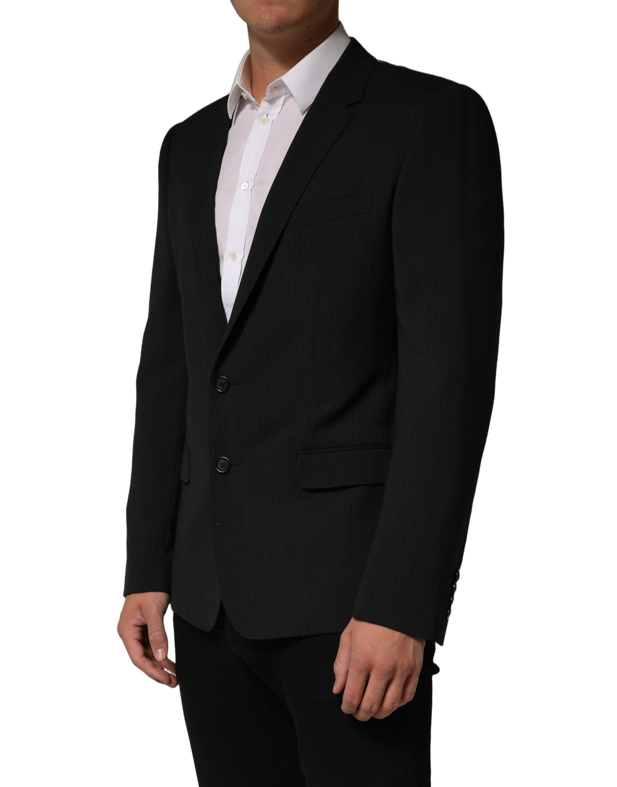 Dolce & Gabbana Dunkelgraues MARTINI Herren Sakko mit Einreiher