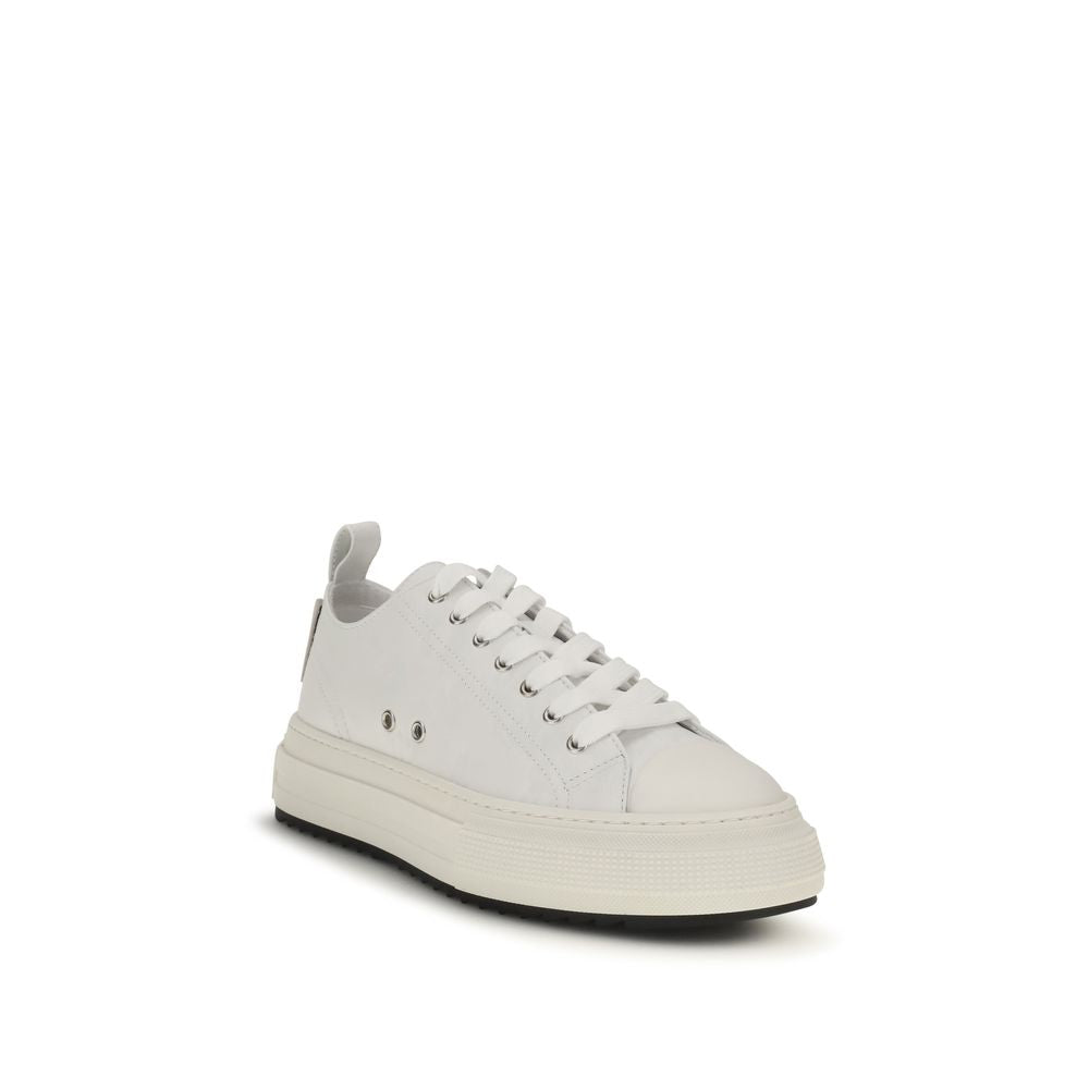 Dsquared² Weiße Plateau-Sneaker aus Polyethylen