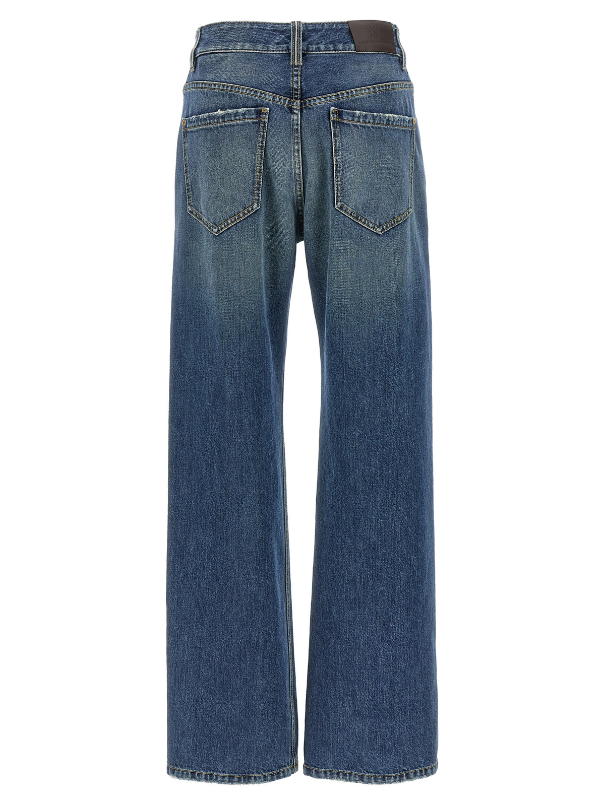 Brunello Cucinelli Blaue Baumwolljeans im Relaxed Fit
