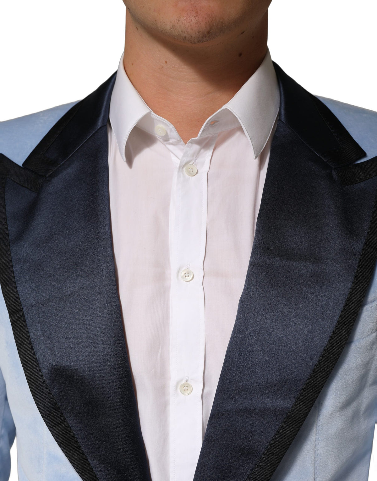 Dolce & Gabbana Blauer Baumwoll-Sakko für formelle Anlässe