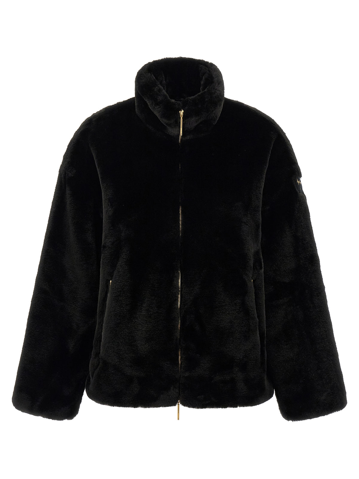 Tatras Schwarze Polyester-Jacke in voller Länge