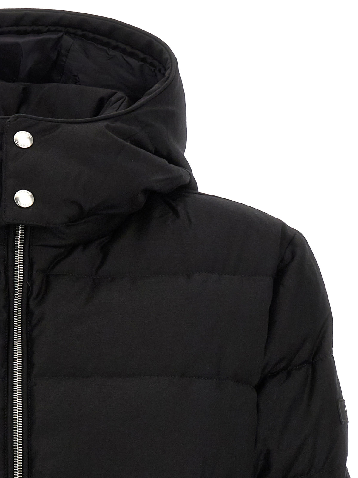 Tatras Schwarze Wolljacke in voller Länge