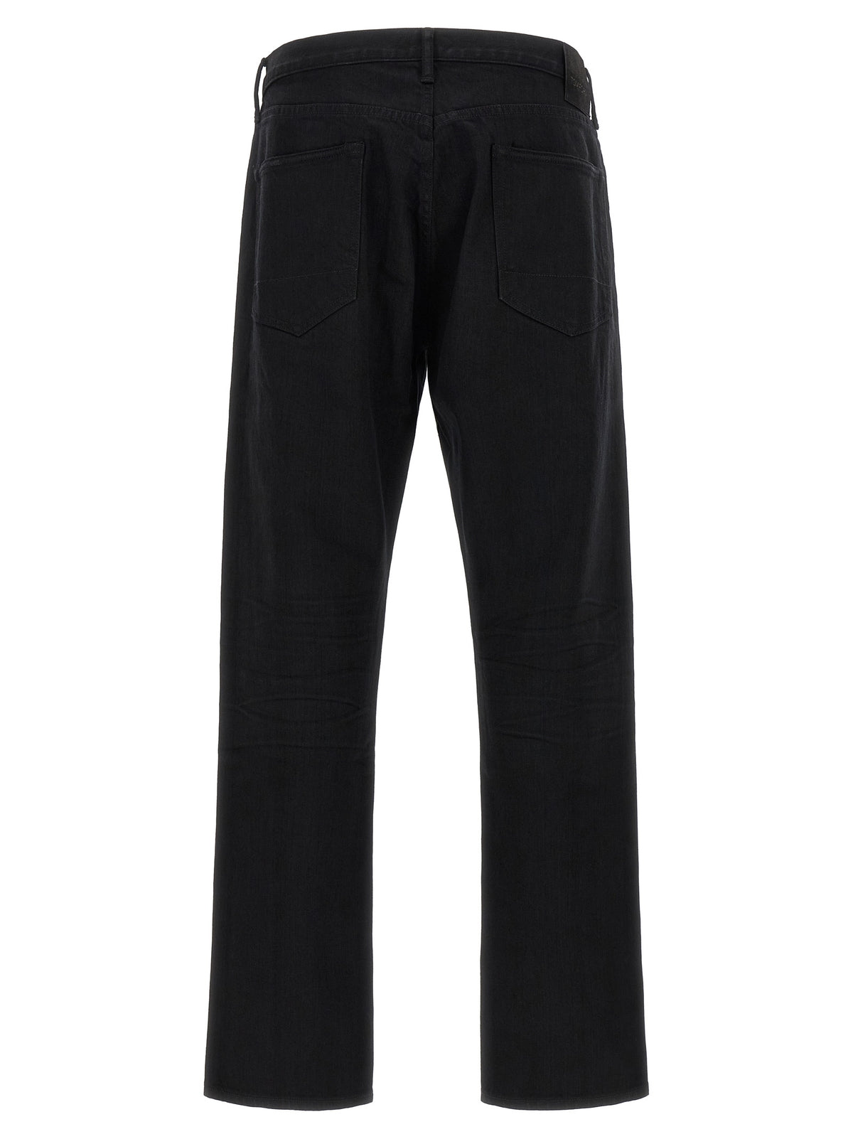 Tom Ford Schwarze Baumwoll-Jeans mit geradem Bein