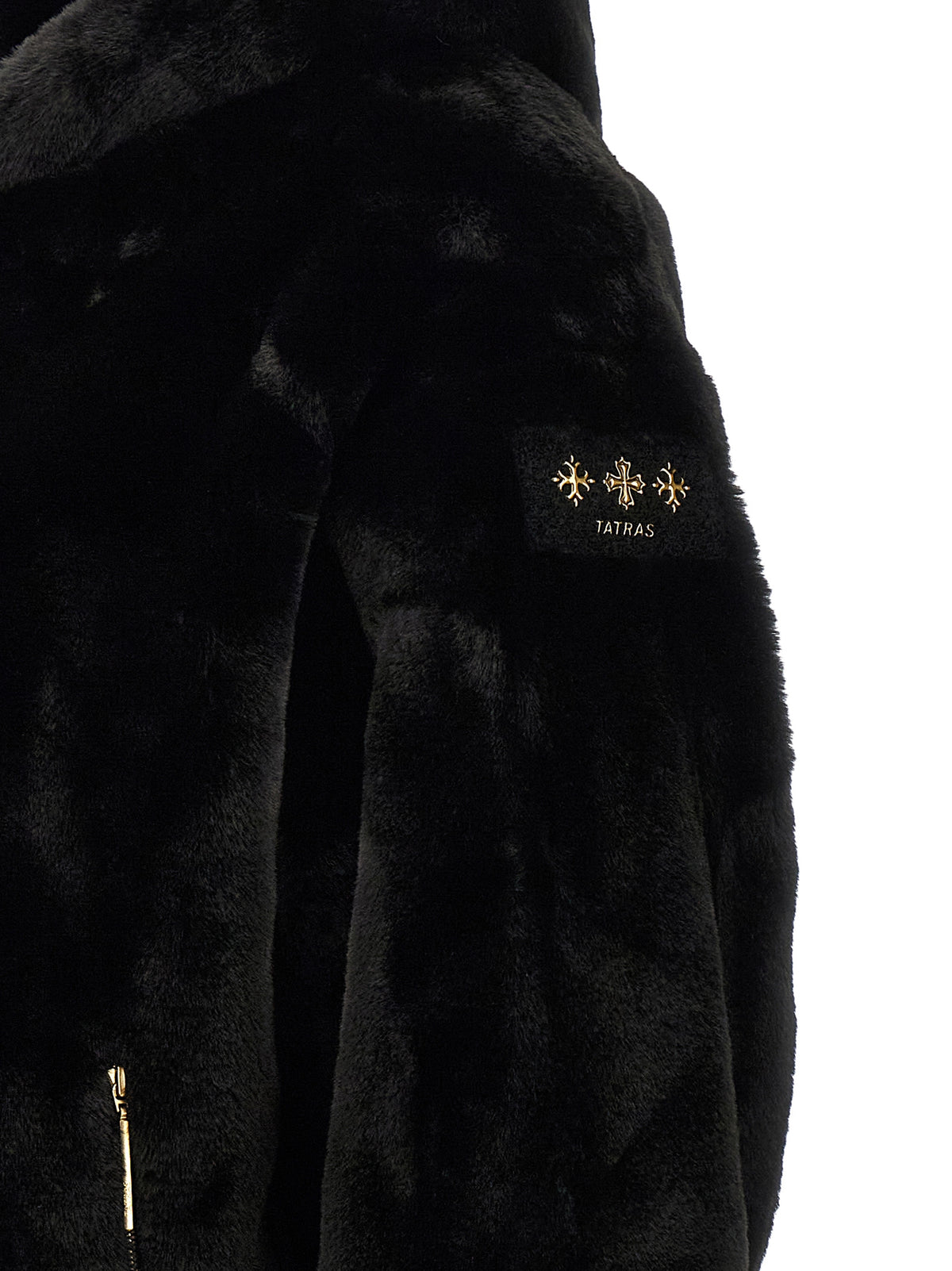 Tatras Schwarze Polyester-Jacke in voller Länge