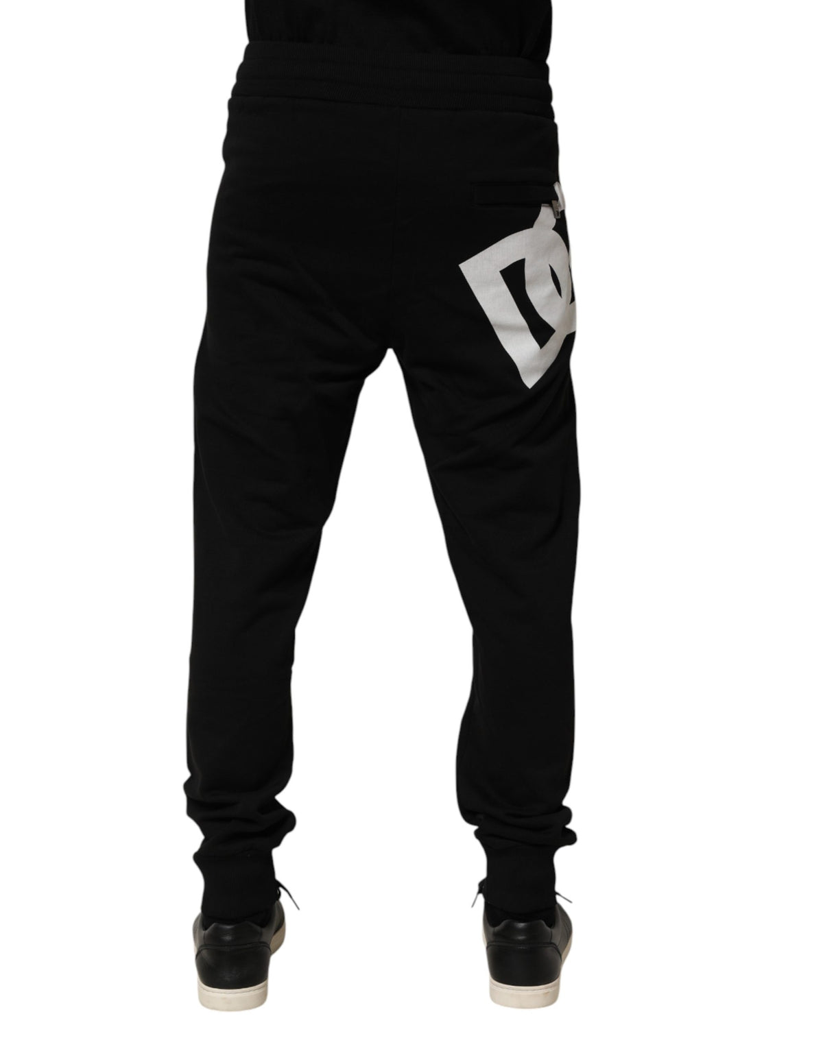 Dolce & Gabbana Schwarze Baumwoll-Jogger Herren-Sweatpants Hosen